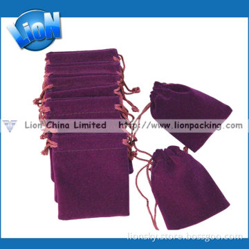 Selling Promotional Customized Mini Velvet Pouch (e-105)